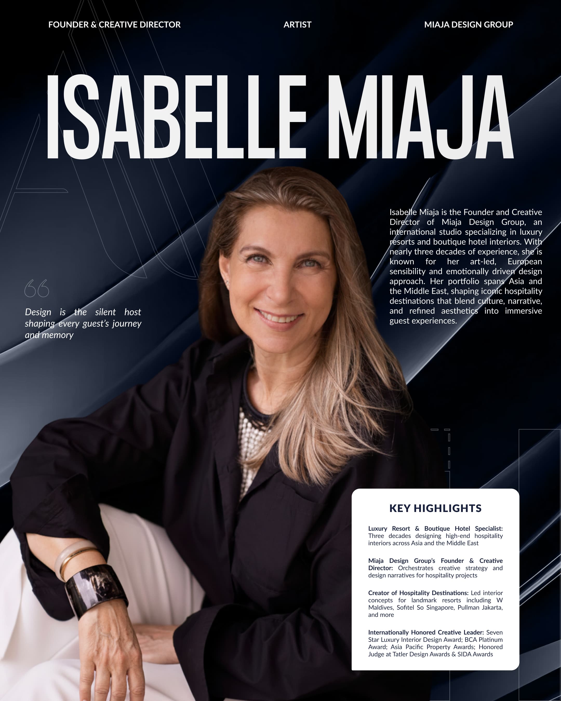 2026 AHA Juror - Isabelle Miaja: Crafting Emotion-driven Luxury Hospitality Through Art-led Design