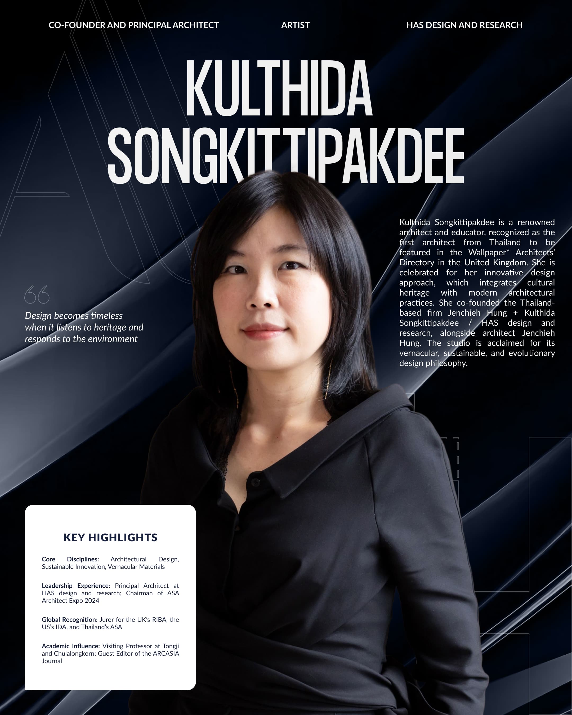2026 AHA Juror - Kulthida Songkittipakdee: Championing Vernacular Intelligence In Contemporary Architecture