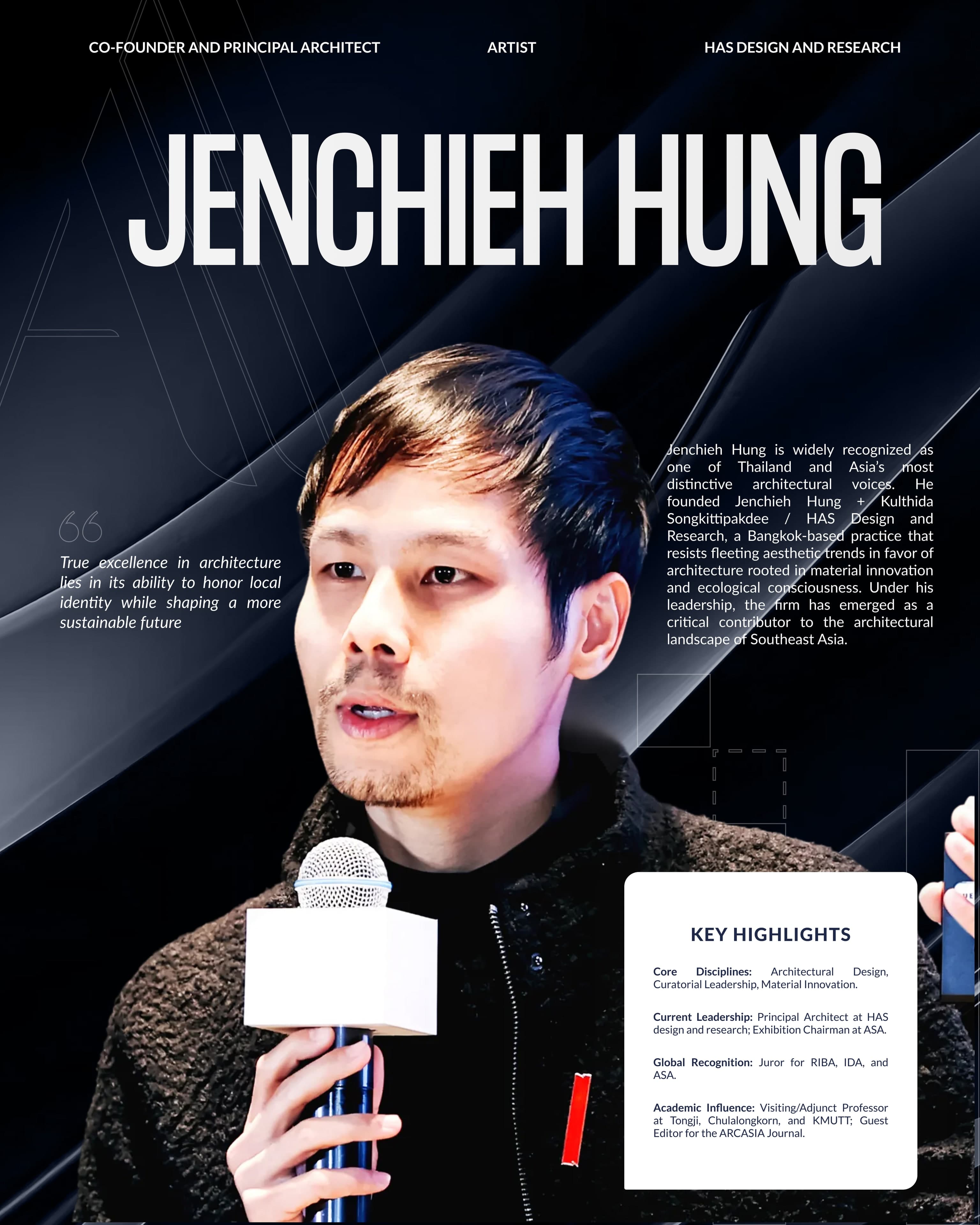 2026 AHA appoints acclaimed architect and educator JENCHIEH HUNG to International Jury